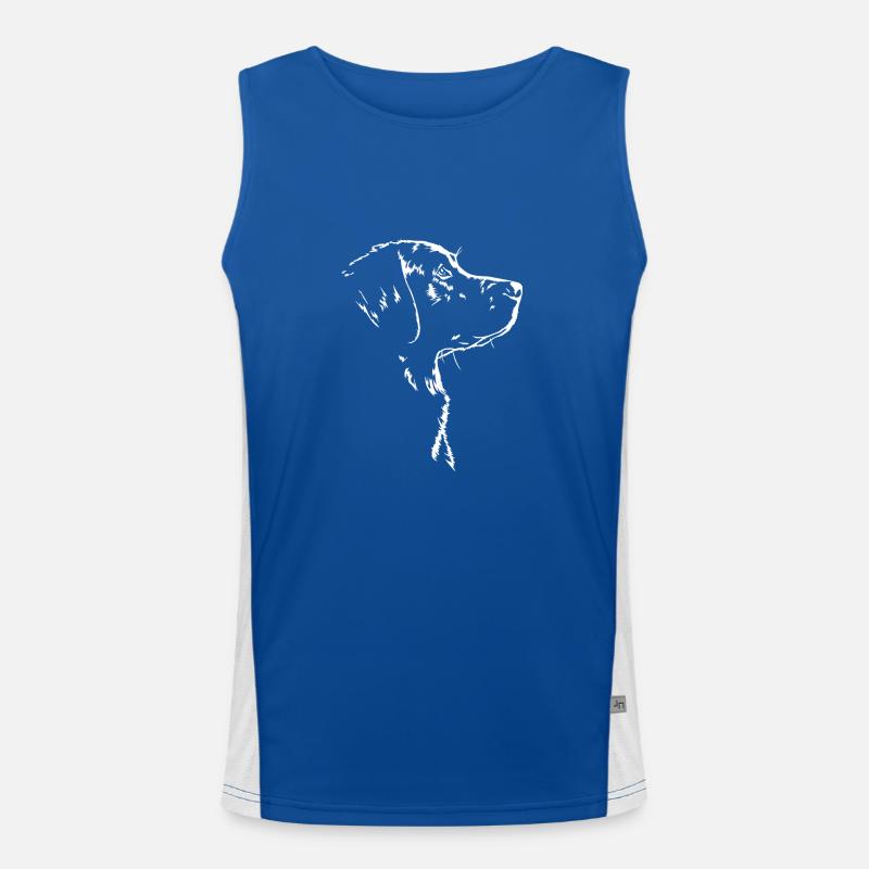 Labrador Retriever Hund Hunde Labbi Wilsigns Funktionelles Kontrast-Tank Top für Männer 