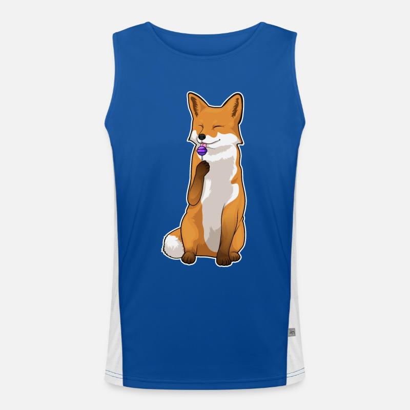 Fuchs Lutscher Funktionelles Kontrast-Tank Top für Männer 