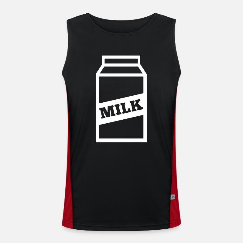 Milch Kuh Funktionelles Kontrast-Tank Top für Männer 