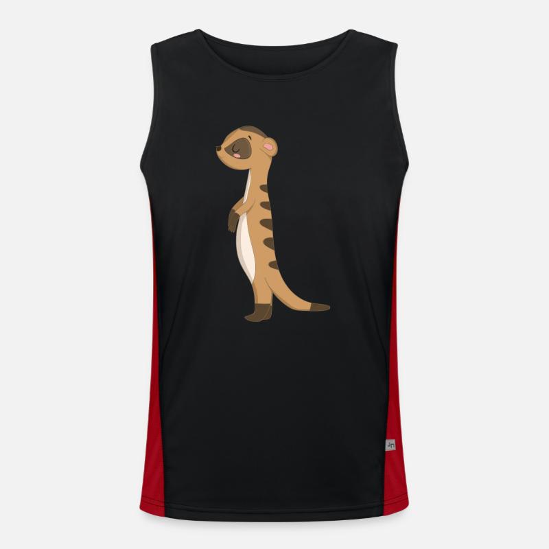 Erdmännchen Sibossr Funktionelles Kontrast-Tank Top für Männer 