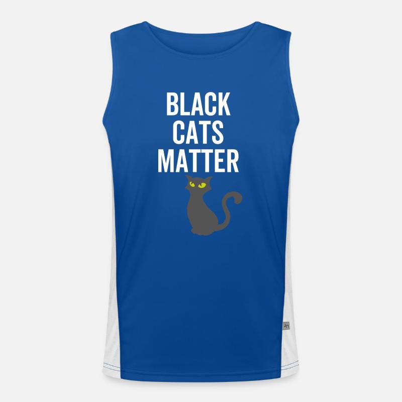 Black Cats Matter Men's Functional Contrast Tank Top 