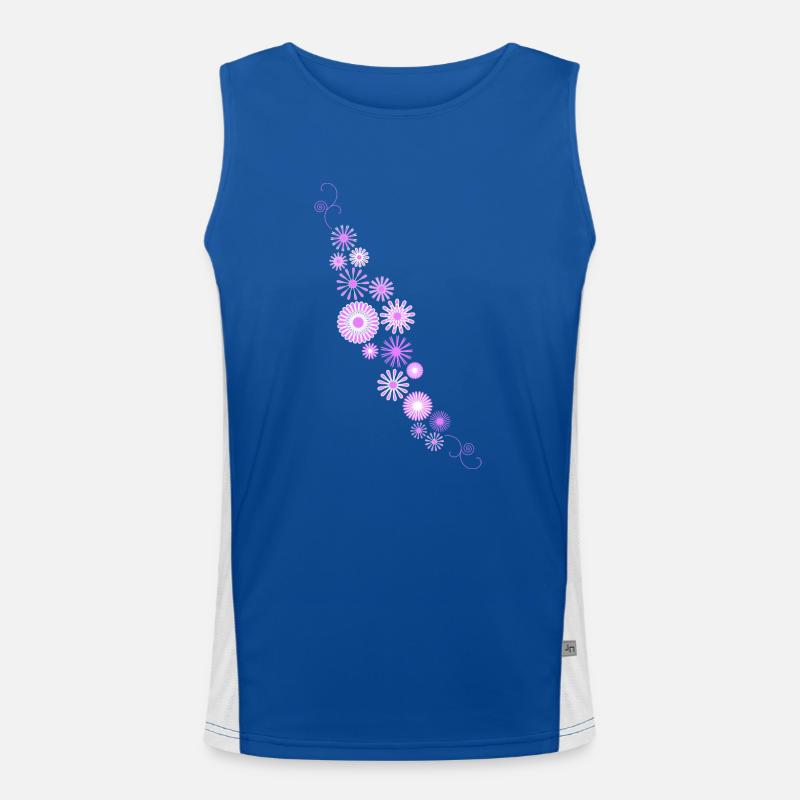 Fleur Débardeur respirant contrasté Homme 