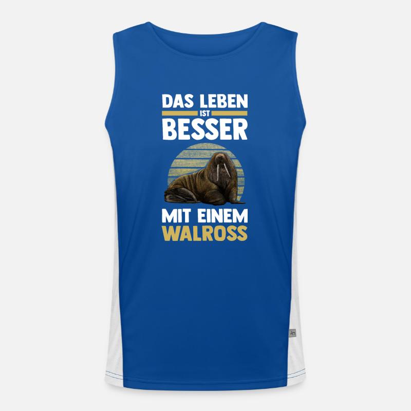 Walross Funktionelles Kontrast-Tank Top für Männer 