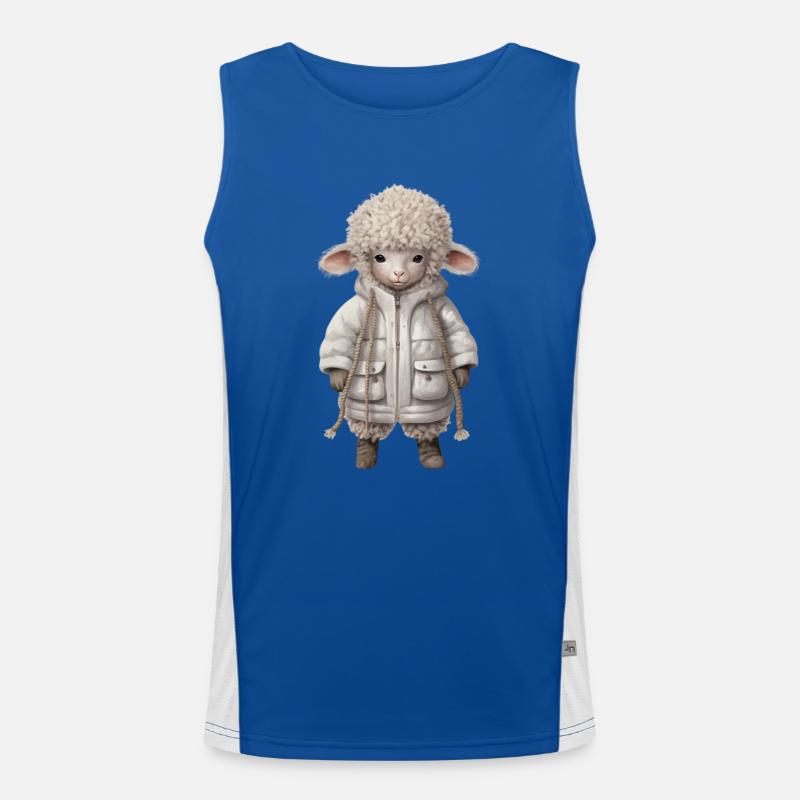 Wooly Lamb Tee: Cuddly Comfort Meets Style Men's Functional Contrast Tank Top 