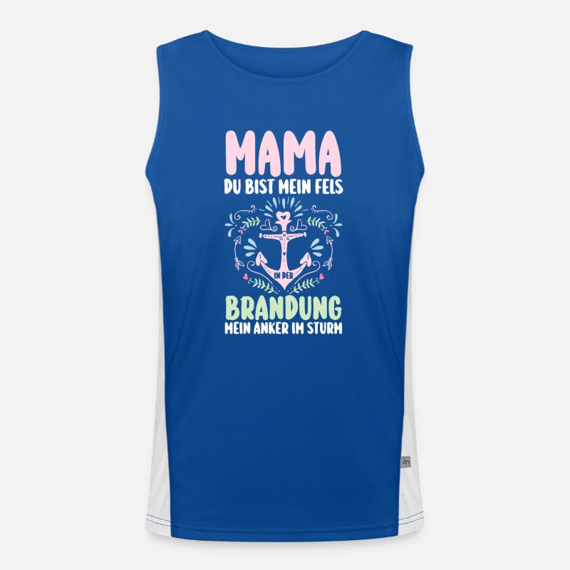 Mutter Muttertag Mama Funktionelles Kontrast-Tank Top für Männer 