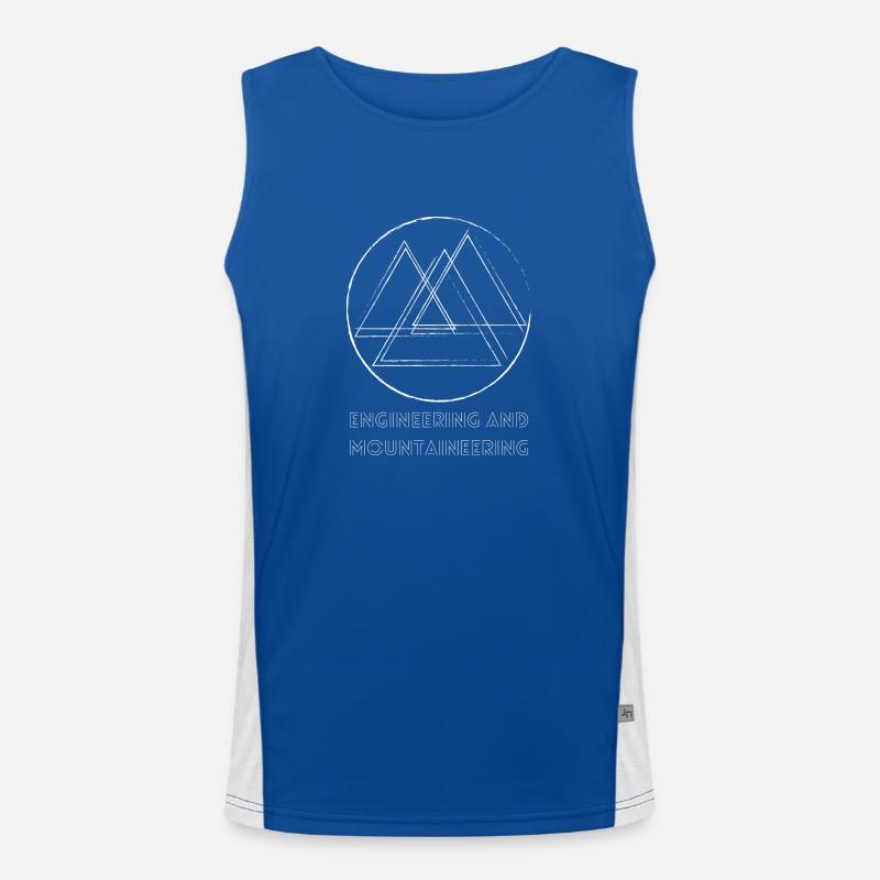 Mountains / Engineering and Mountaineering Men's Functional Contrast Tank Top 