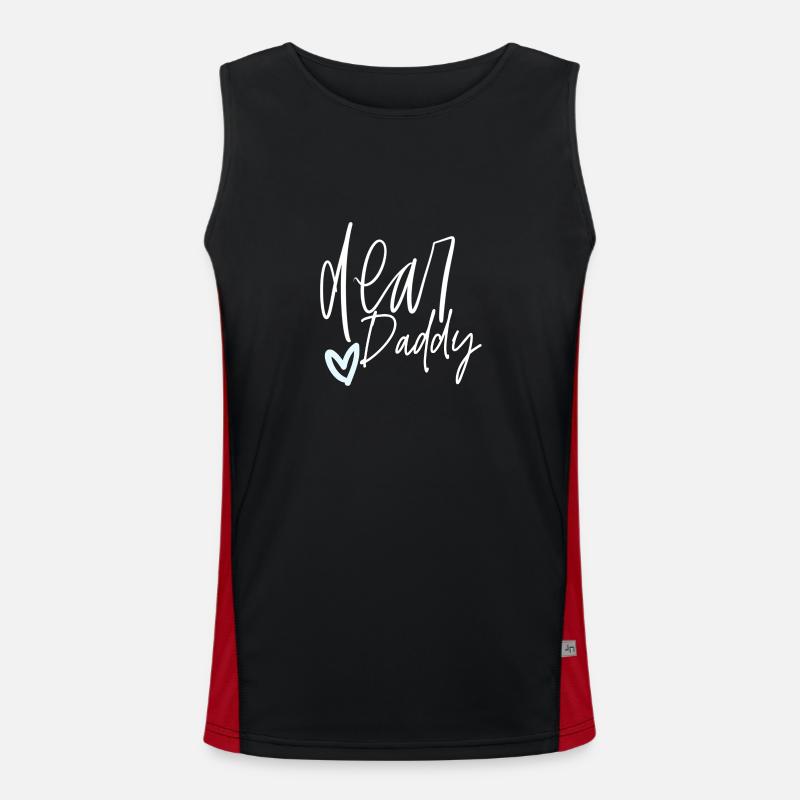 Dear daddy Funktionelles Kontrast-Tank Top für Männer 