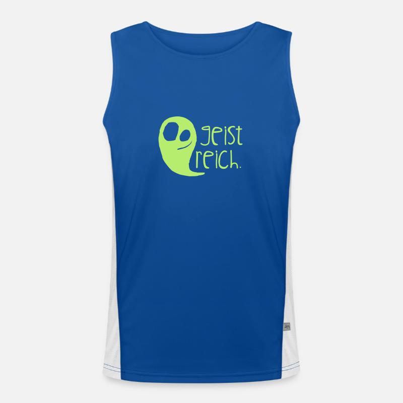 Geistreich. Funktionelles Kontrast-Tank Top für Männer 