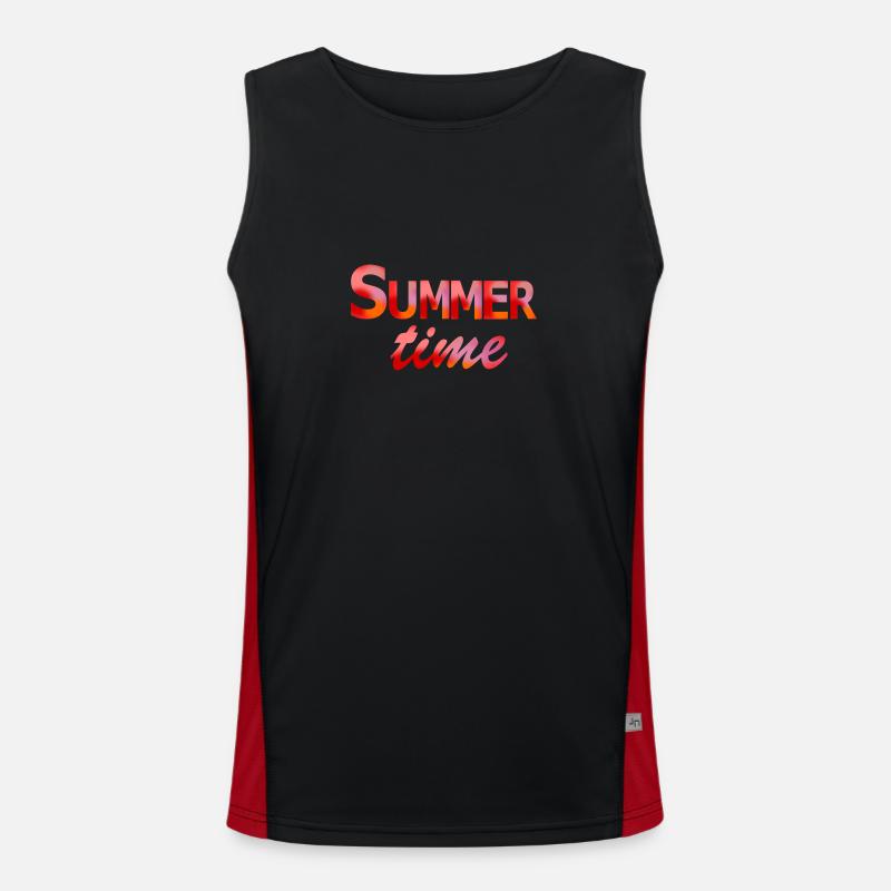 Sommerzeit Funktionelles Kontrast-Tank Top für Männer 