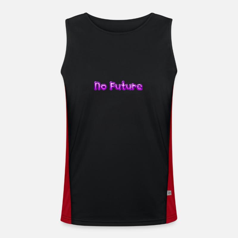 No Future Funktionelles Kontrast-Tank Top für Männer 