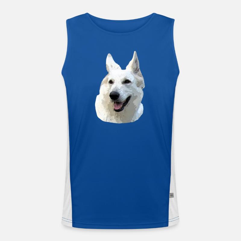 White Shepherd Men's Functional Contrast Tank Top 