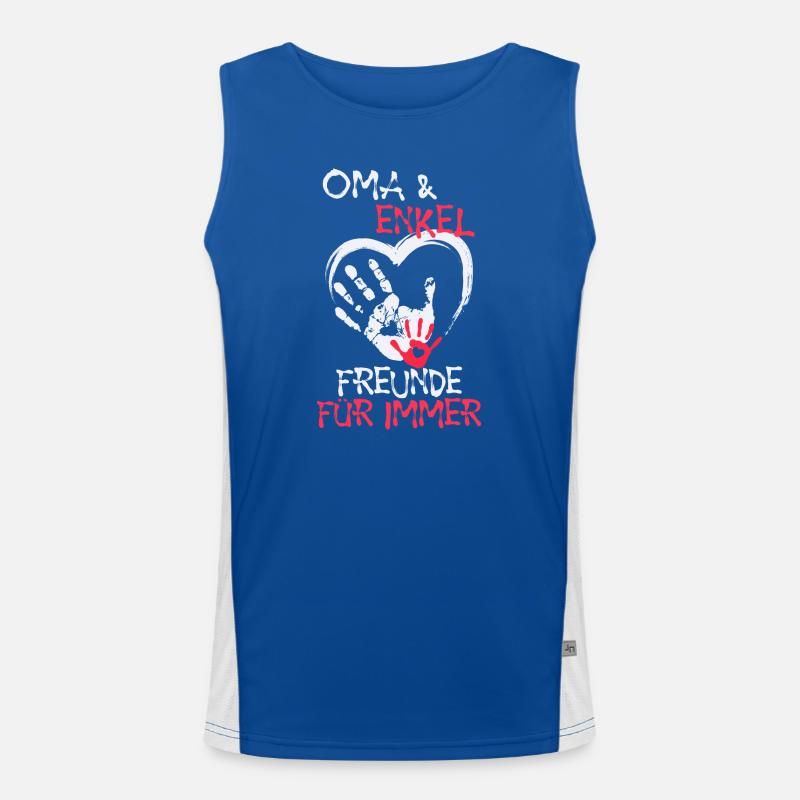Lieblingsoma Oma Großmutter Statement Ruhestan Funktionelles Kontrast-Tank Top für Männer 