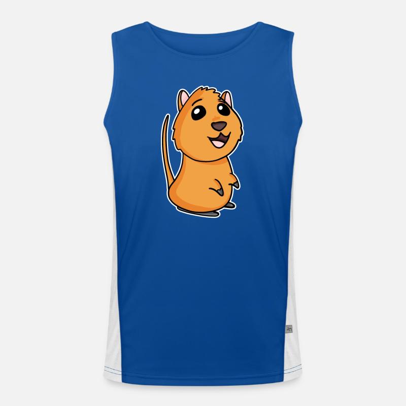 Quokka Funktionelles Kontrast-Tank Top für Männer 
