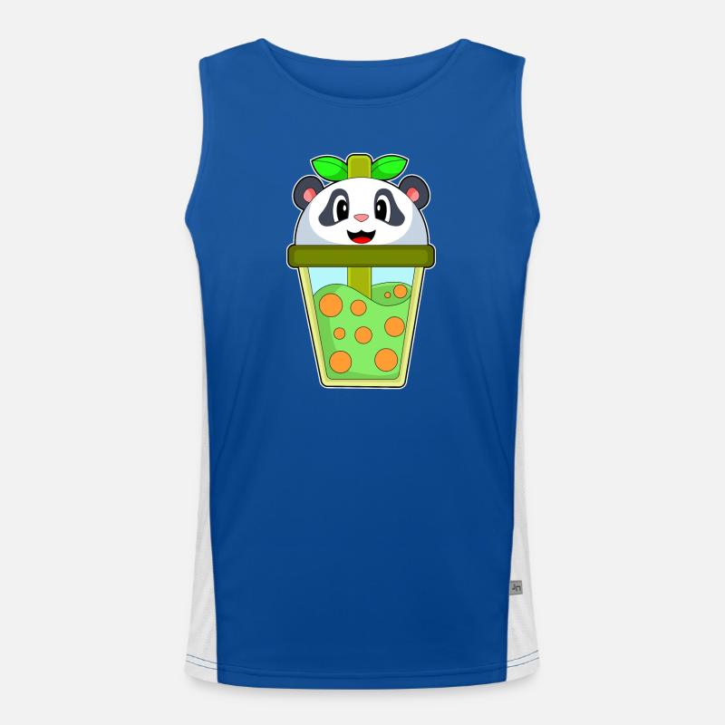 Panda Bubble Tea Débardeur respirant contrasté Homme 