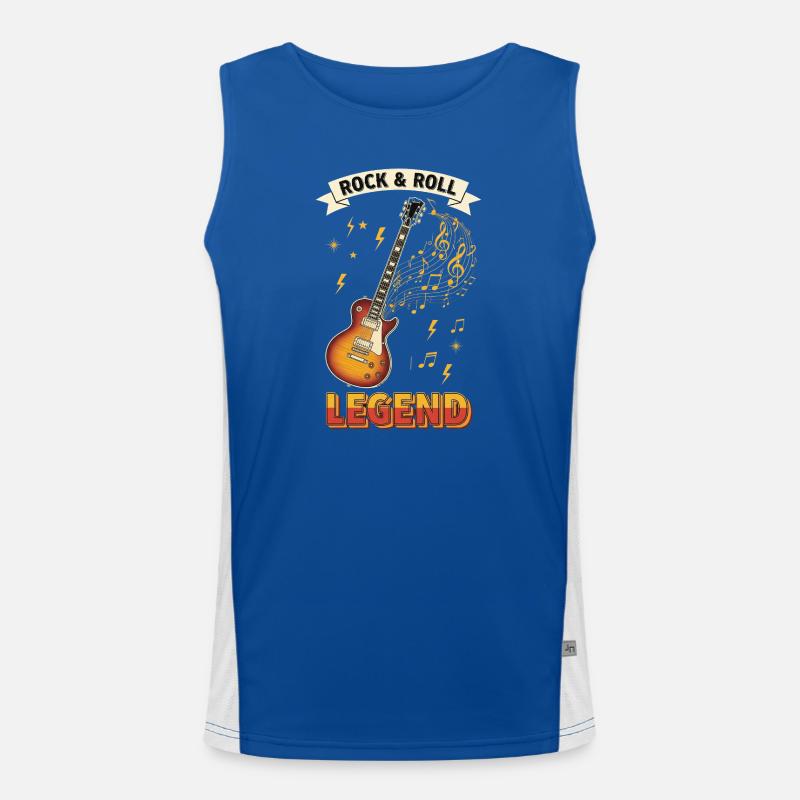 Rock & roll legend Funktionelles Kontrast-Tank Top für Männer 