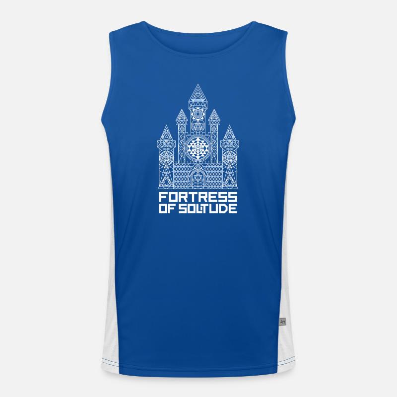 Festung der Einsamkeit Funktionelles Kontrast-Tank Top für Männer 