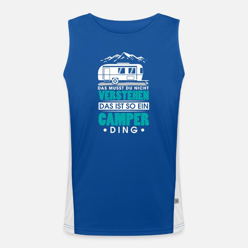 Das_musst_du_nicht_verstehen_das_ist_so_ein_Cam Funktionelles Kontrast-Tank Top für Männer 