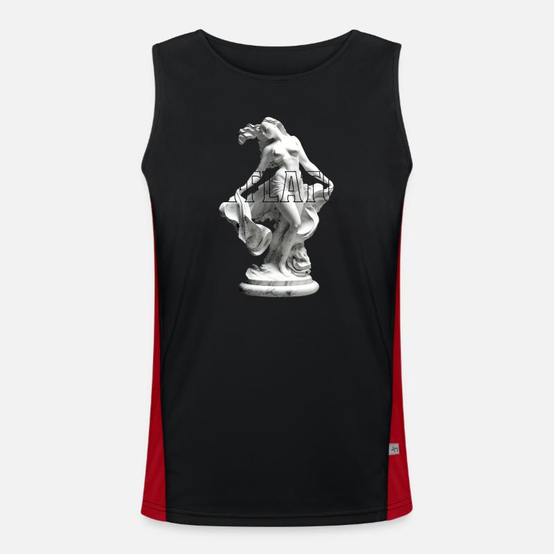 Marble Sculpture Dance Pose Men's Functional Contrast Tank Top 