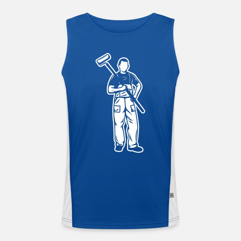 Maler Junge Funktionelles Kontrast-Tank Top für Männer 