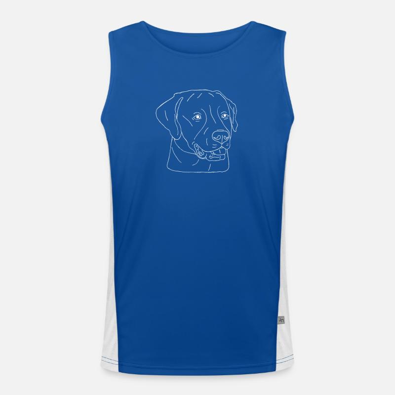 Labrador Funktionelles Kontrast-Tank Top für Männer 