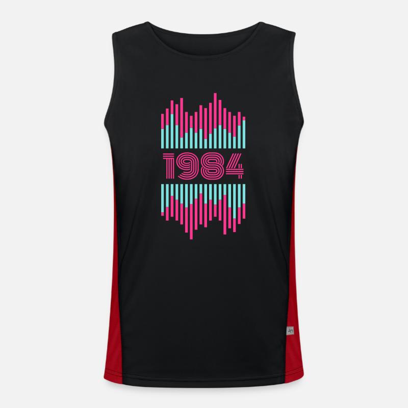 1984 Funktionelles Kontrast-Tank Top für Männer 