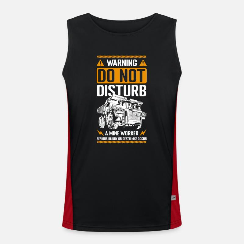 Kohle Beruf Funktionelles Kontrast-Tank Top für Männer 