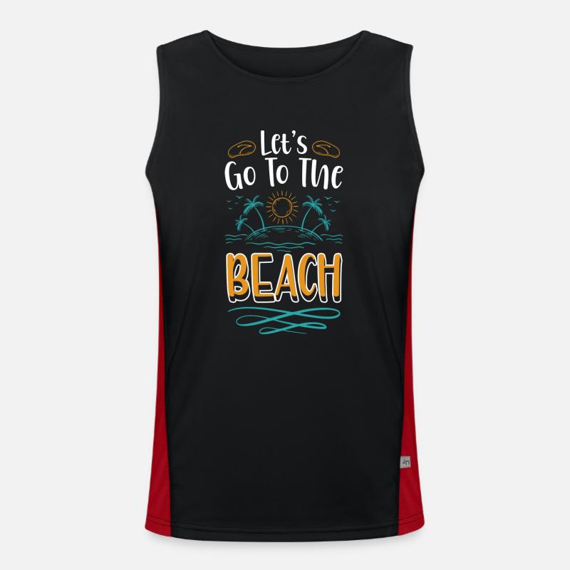 Urlaub Meer Brise Funktionelles Kontrast-Tank Top für Männer 