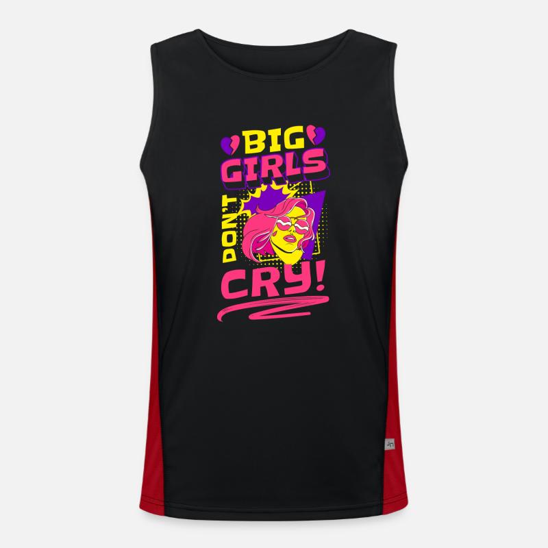 Comic Comics Speech Bubble Colorful Men's Functional Contrast Tank Top 