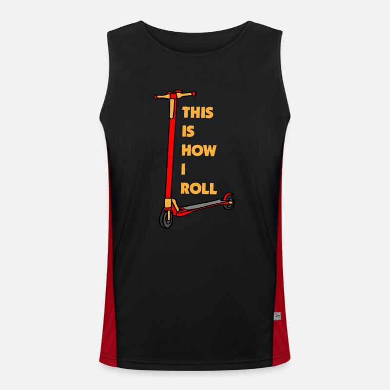 E-Scooter Roller Scooter Funktionelles Kontrast-Tank Top für Männer 