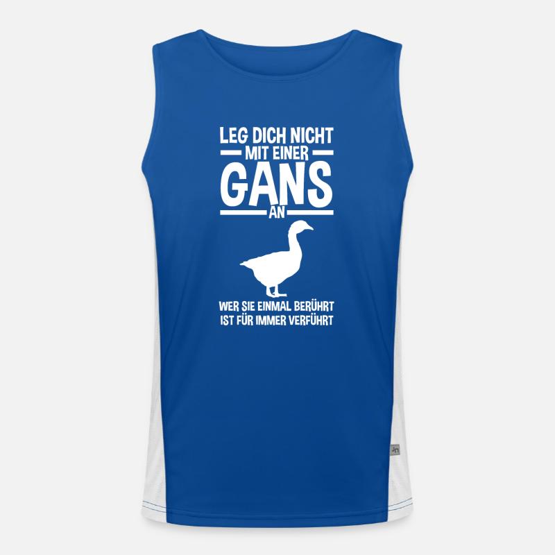 Gans Gänse Funktionelles Kontrast-Tank Top für Männer 