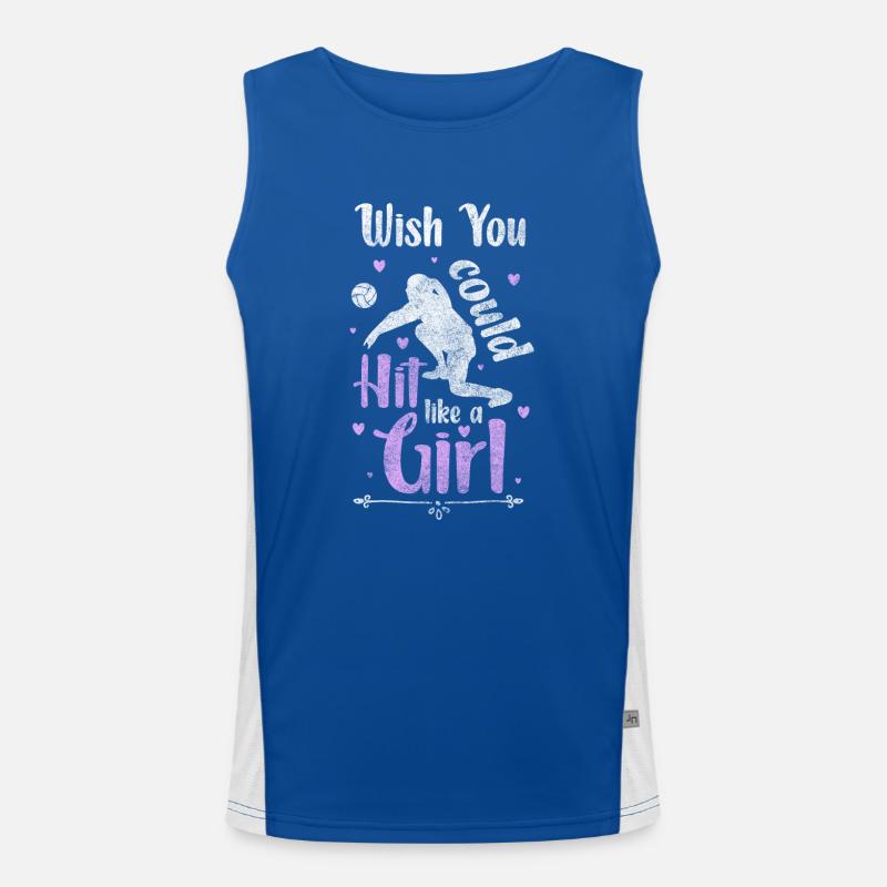 Volleyball Team Training Beach Volleyball Men's Functional Contrast Tank Top 