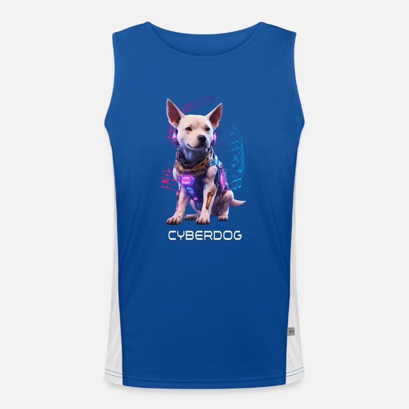 Cyber Chien Débardeur respirant contrasté Homme 