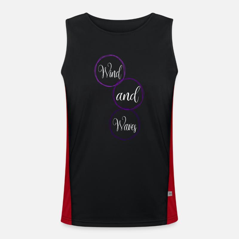 Windsurfing Spots Windsurfing Tricks - Men's Functional Contrast Tank Top - black/red