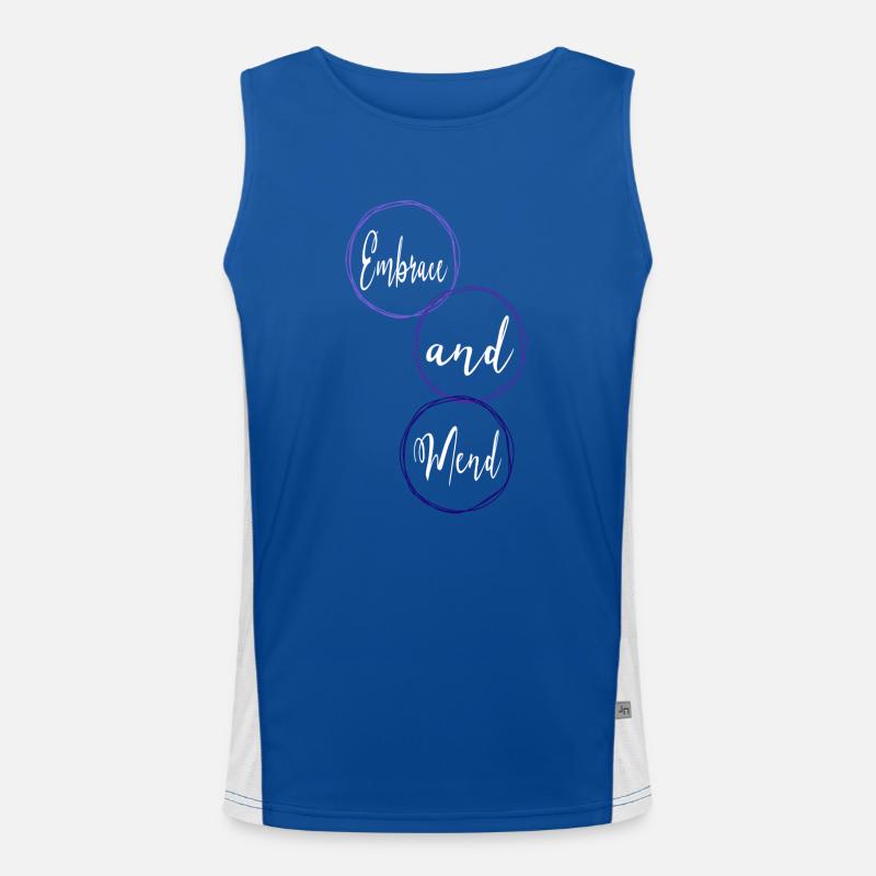 healing quotes humor healing process happy Men's Functional Contrast Tank Top 