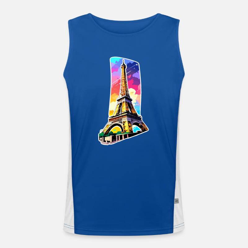 Eiffel tower #6 Débardeur respirant contrasté Homme 