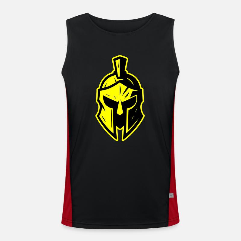 Spartaner Gladiator Helm Sparta Funktionelles Kontrast-Tank Top für Männer 