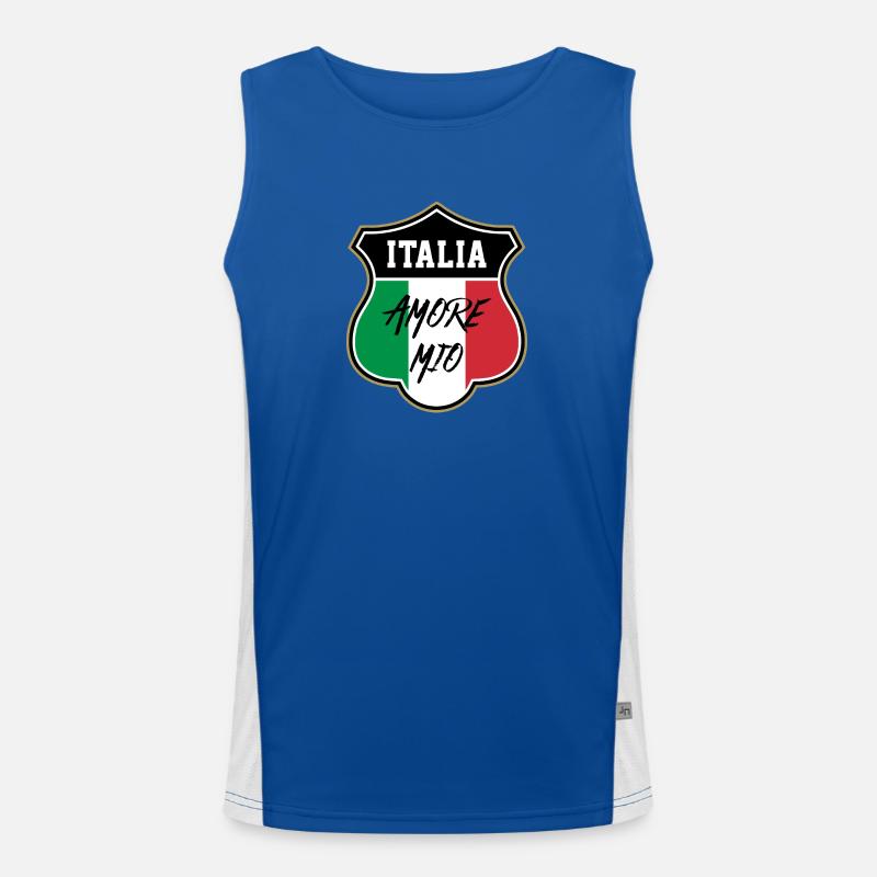 Italy Men's Functional Contrast Tank Top 