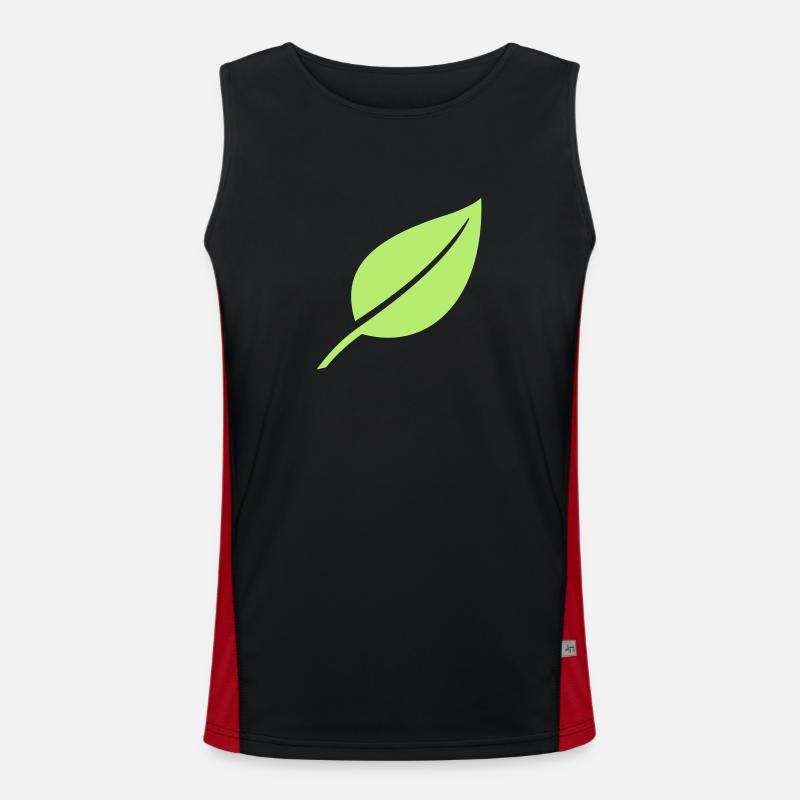 Blatt Funktionelles Kontrast-Tank Top für Männer 