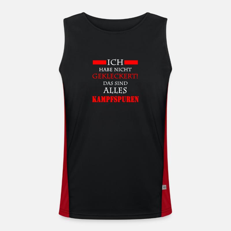 Kampfspuren Funktionelles Kontrast-Tank Top für Männer 