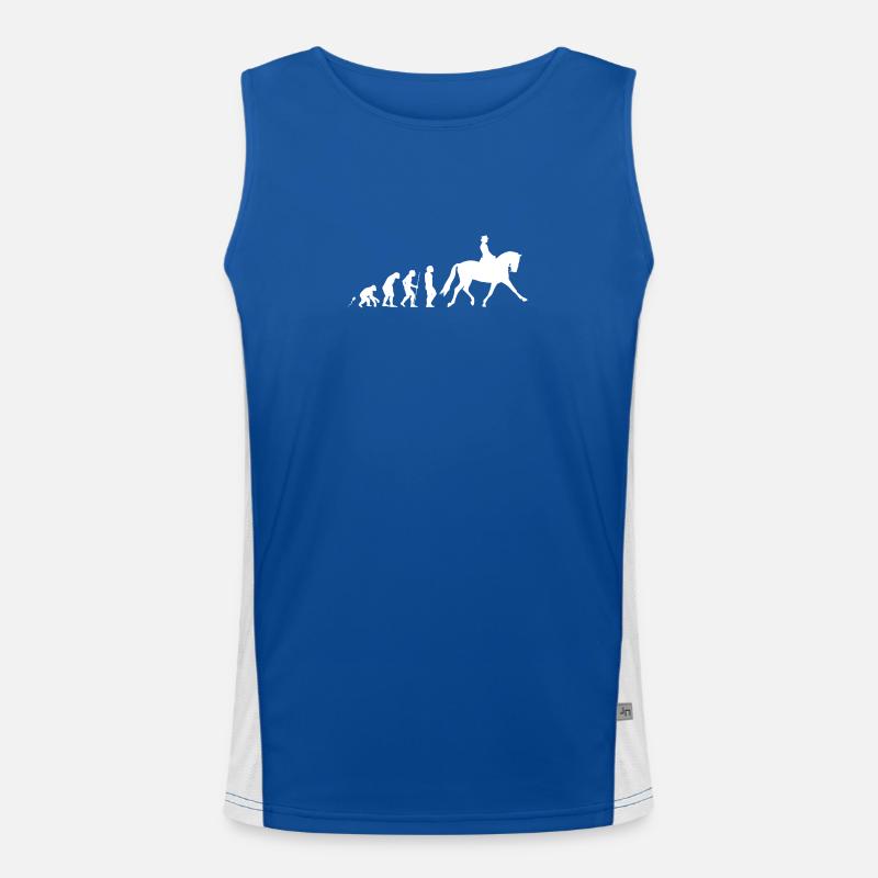 horse riding Men's Functional Contrast Tank Top 
