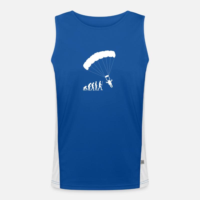 Evolution Paraglider Funktionelles Kontrast-Tank Top für Männer 