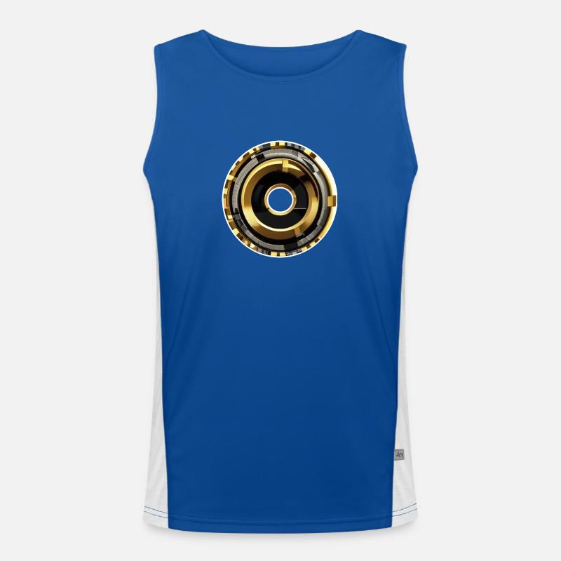 Quantenbogen-Reaktor Funktionelles Kontrast-Tank Top für Männer 