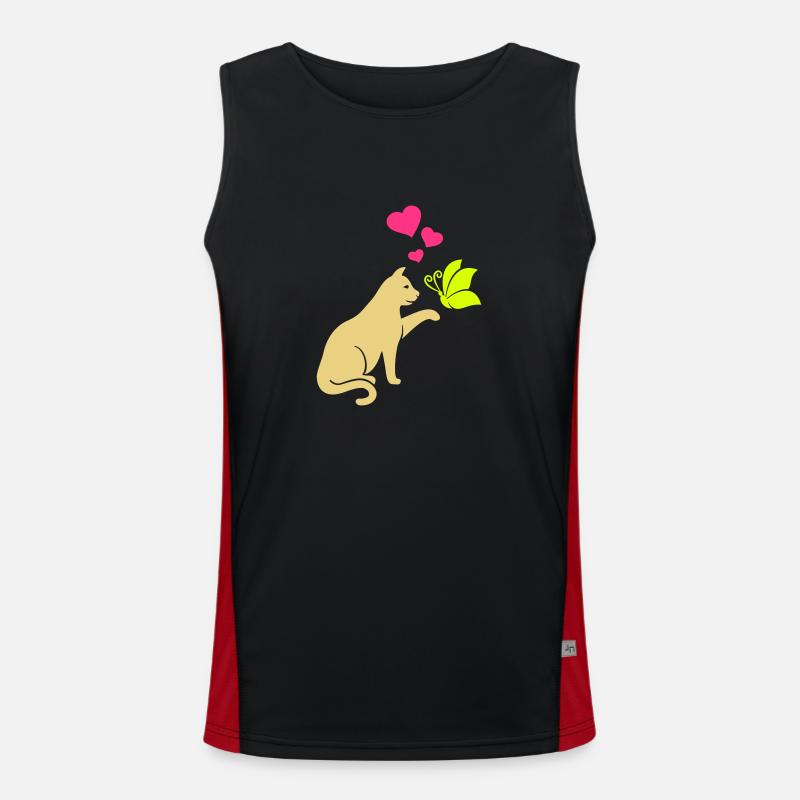 Cat Men's Functional Contrast Tank Top 