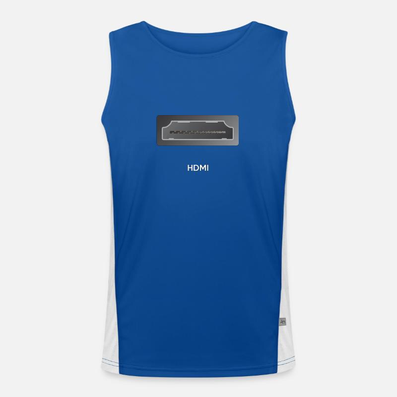Get Connected-Serie - Teil 7: HDMI Funktionelles Kontrast-Tank Top für Männer 