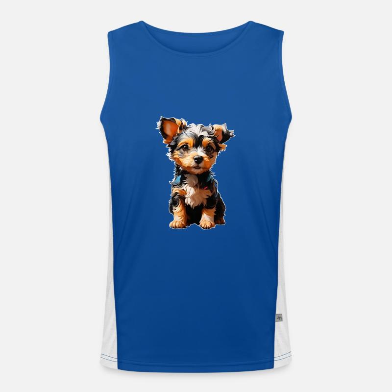 Terrier mignon Débardeur respirant contrasté Homme 