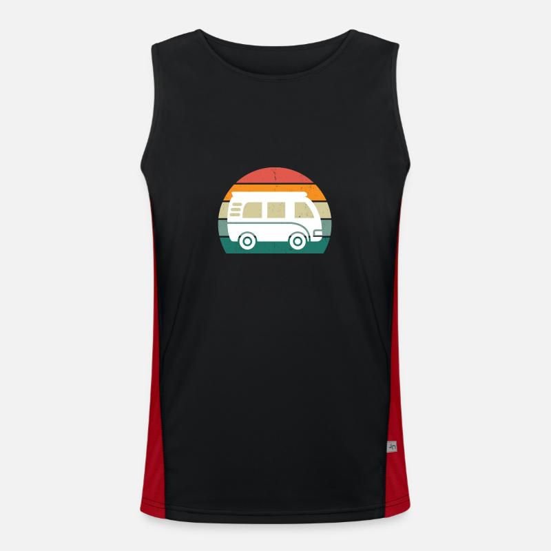 Camping-car rétro Débardeur respirant contrasté Homme 