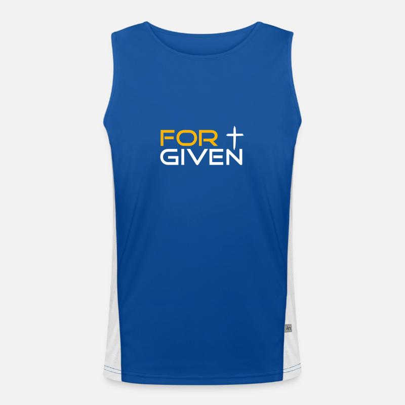 FORGIVEN by csDesign - Dir ist vergeben! Funktionelles Kontrast-Tank Top für Männer 