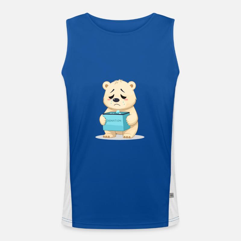 Saving Polar Bears Men's Functional Contrast Tank Top 