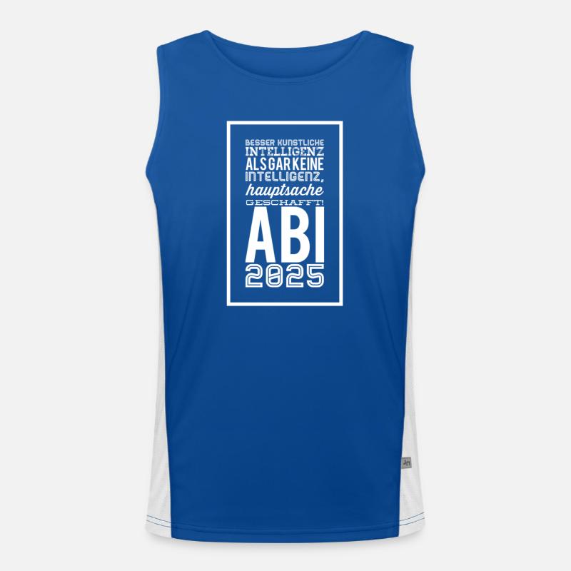 ABITUR Funktionelles Kontrast-Tank Top für Männer 