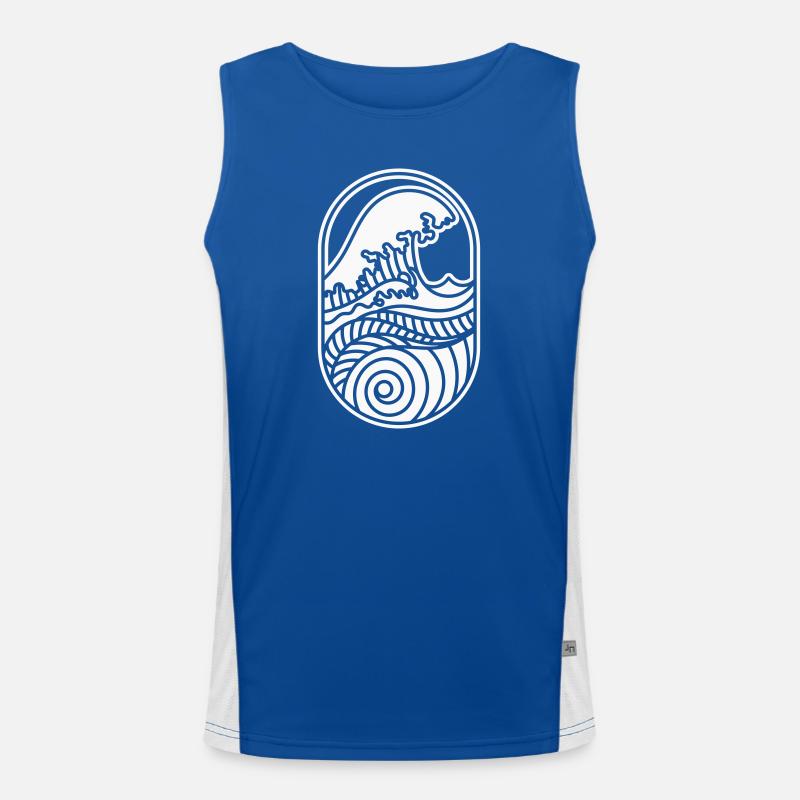 Your New Wave – Coast, Sun & Surf Vibes Men's Functional Contrast Tank Top 